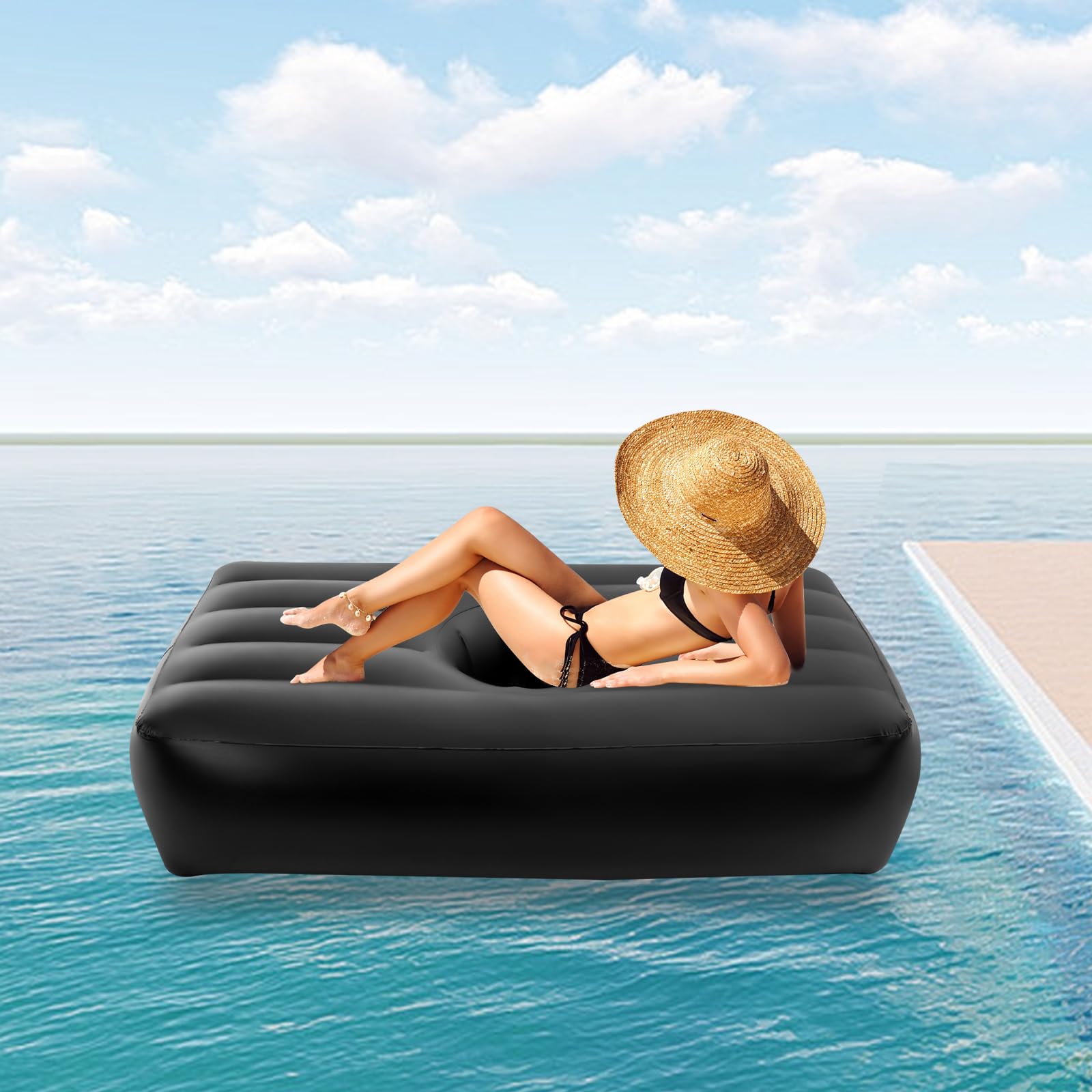 Inflatable BBL Mattress Bed, BBL Bed with 19" Hole