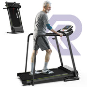 Walking Treadmill for Seniors with Handrails - Recovery Fitness Exercise Machine