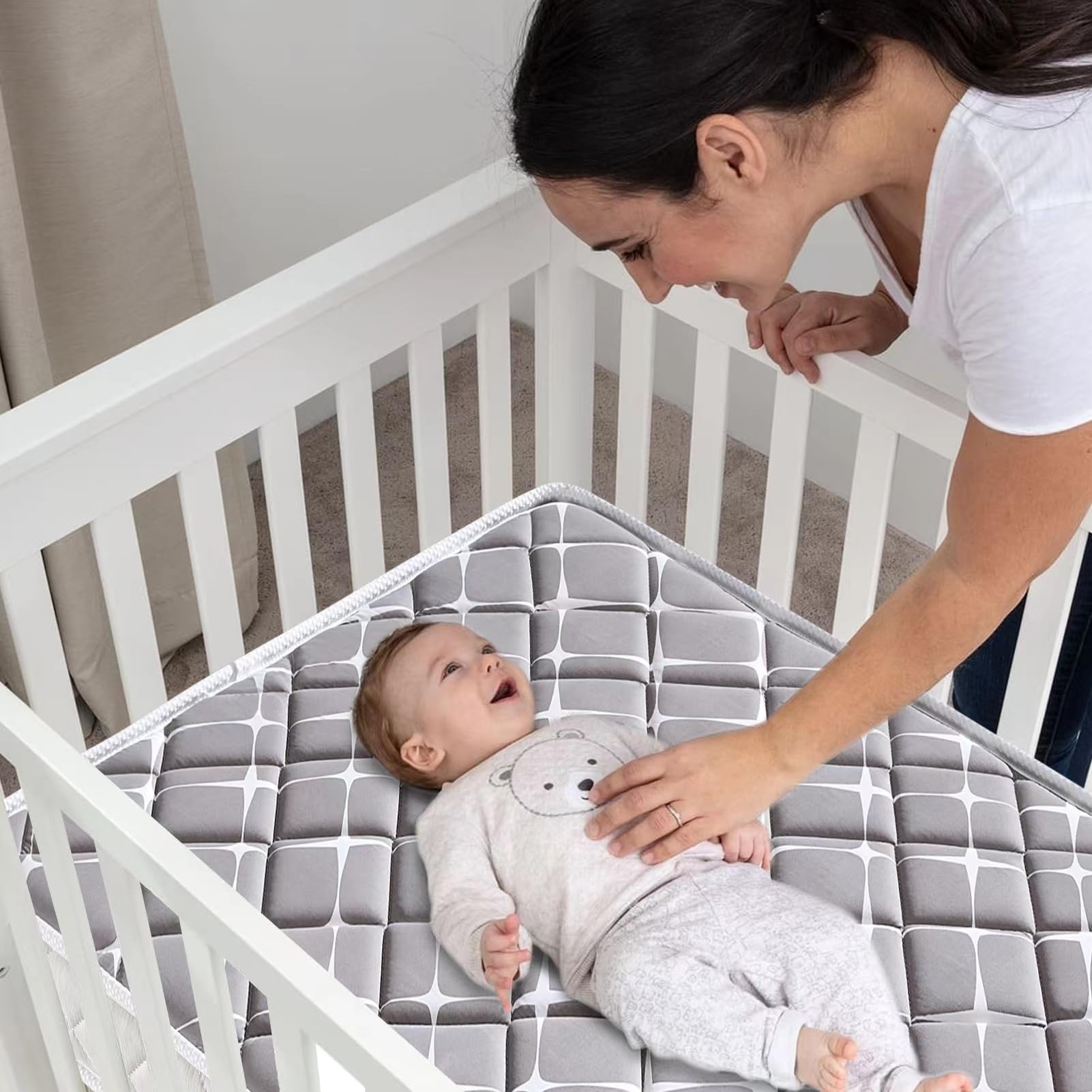 Dual-Sided Baby Crib Mattress and Toddler Mattress - 52" x 27.6" x 5" - Breathable