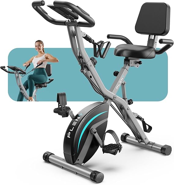 Exercise Bike, 5 IN 1 Stationary Bikes for Home 6.6 LBS Flywheel, 330LB Weight