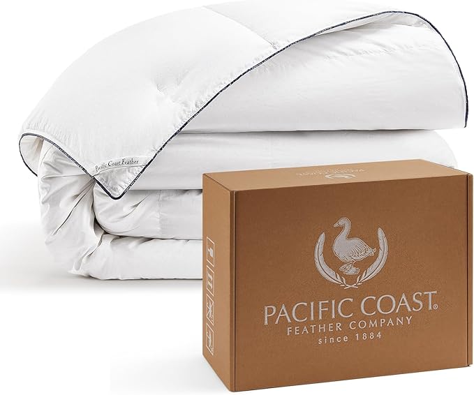 Comforter King Size, Filled in White Goose Down Bedding Comforter King Size