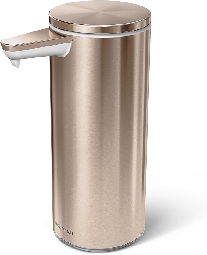 9 oz. Touch-Free Rechargeable Sensor Liquid Soap Pump Dispenser, Brushed Stainless