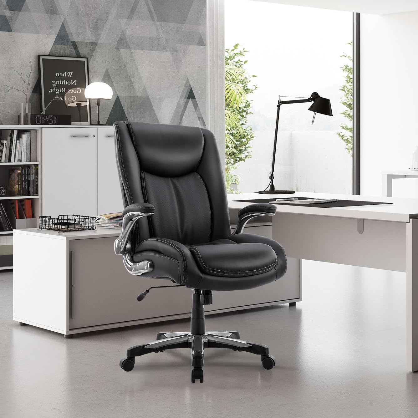 Big Tall Office Chair 400 LBS, Large Heavy Duty High Back