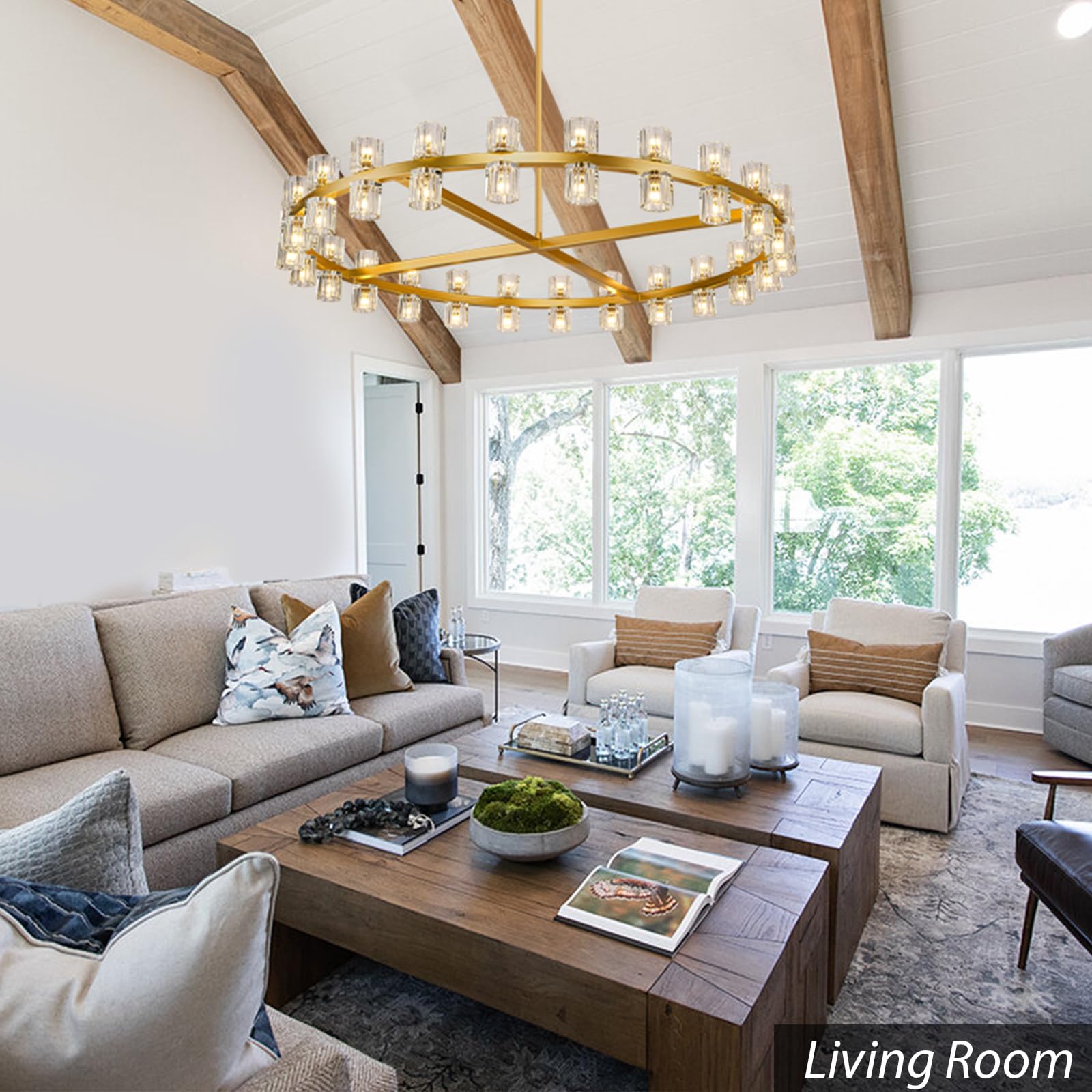 K9 Crystal 48-Light Round Chandelier