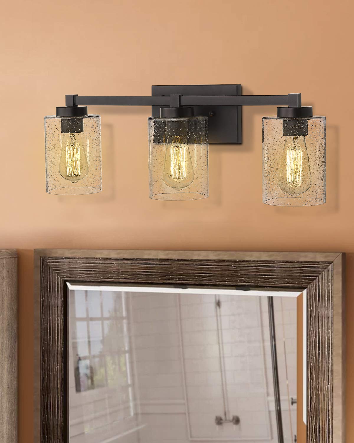 Bathroom Vanity Lights, 3-Light Vintage Wall Sconce Light Fixtures