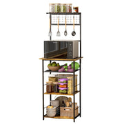 Coffee Stand Station with 4 S-Shaped Hooks, Farmhouse Corner