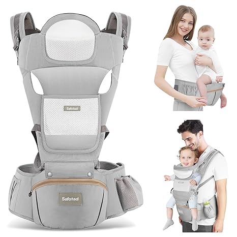 Baby Carrier Newborn to Toddler -Lightweight Baby Wrap Carrier 3-in-1 Baby Carrier