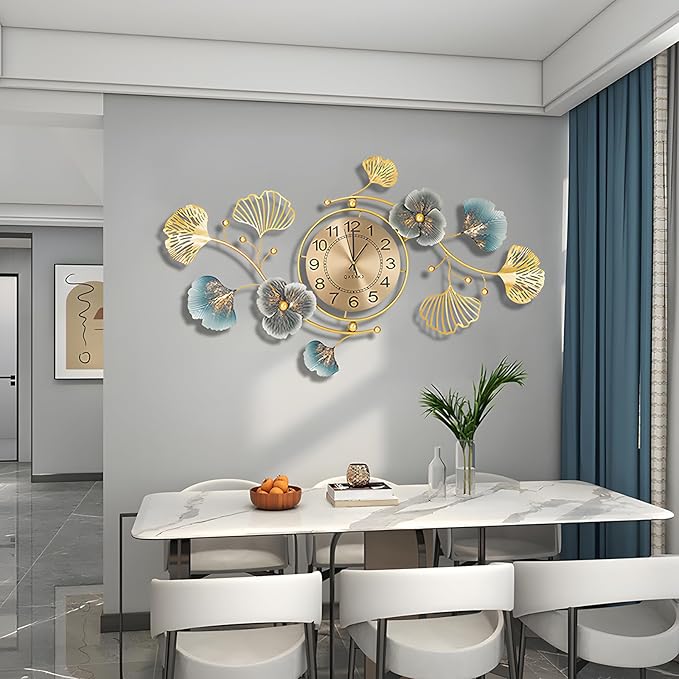 3D Metal Wall Art Decor Gold, 59" Large 3d Wall Decor