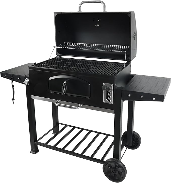 Charcoal Kettle Grill with Large 22-Inch Cooking Area - Includes Warming Rack