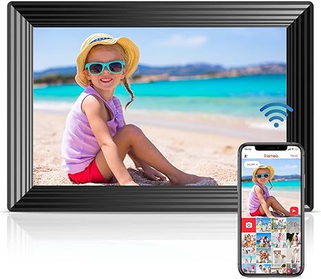 Frameo 10.1" WiFi Digital Picture Frame, Smart Digital Photo Frame