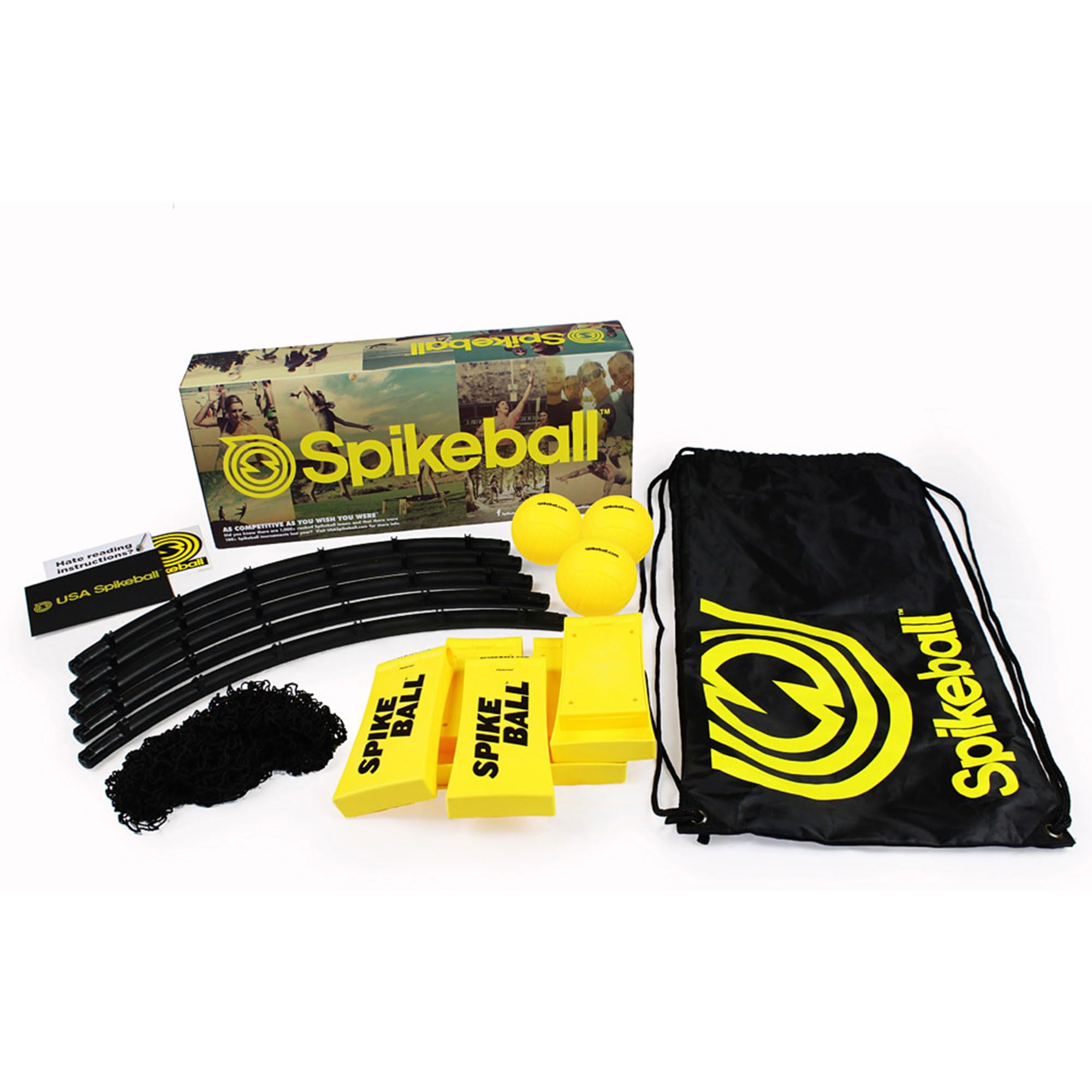 Spikeball 3 Ball Original Roundnet Game Set - Includes 3 Balls, net and Bag