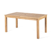 Outdoor Expandable Acacia Wood Dining Table, Natural Finish