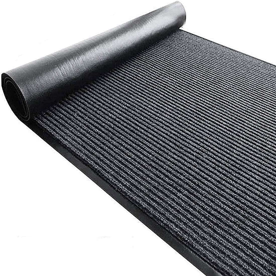 3' X 10' Commercial Grade Door Floor Mat Grey +Red