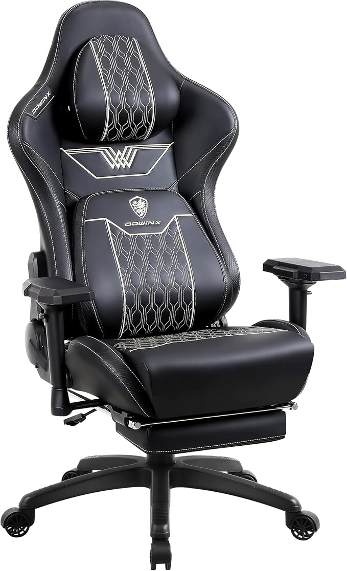 Gaming Chair with Footrest, High Back Ergonomic Office Chair