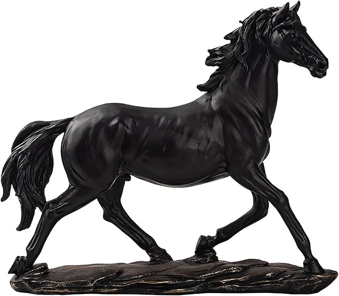 Horse Statues, Art Figurine Decorative Sculpture,Resin Horse Art Figurine Standing