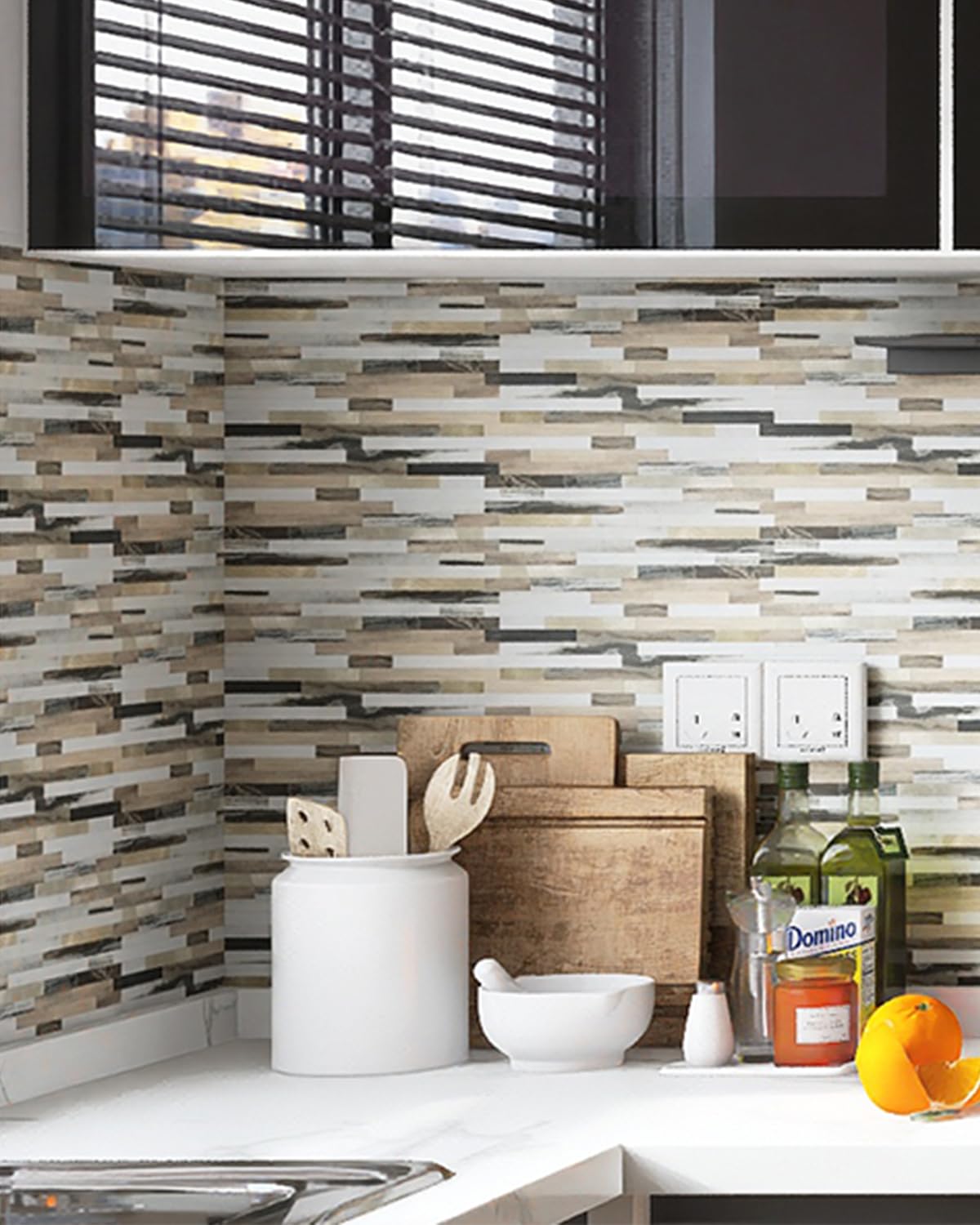 20-Sheets Peel and Stick Backsplash Tile for Kitchen
