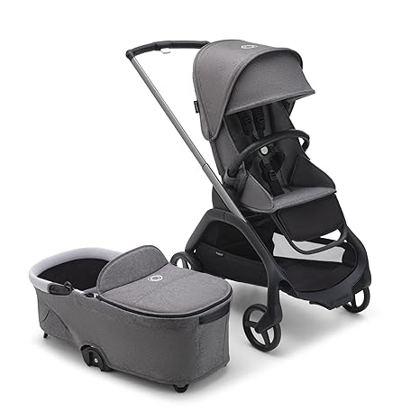 Dragonfly City Stroller with Full-Size Baby Bassinet and Toddler Seat