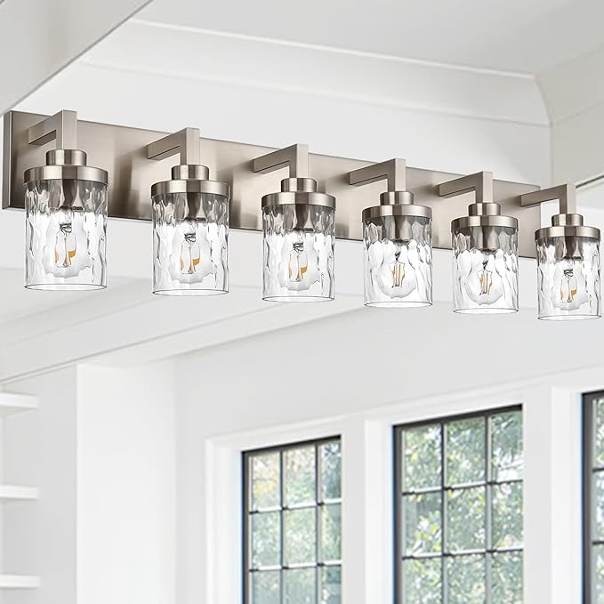 3 Light Bathroom Vanity Light Brushed Nickel Modern Bathroom Wall Sconce Lighting