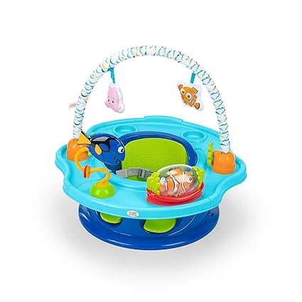 Bright Starts Deluxe SuperSeat, Wild Safari, Fun Baby Seat for Sitting Up, Playtime
