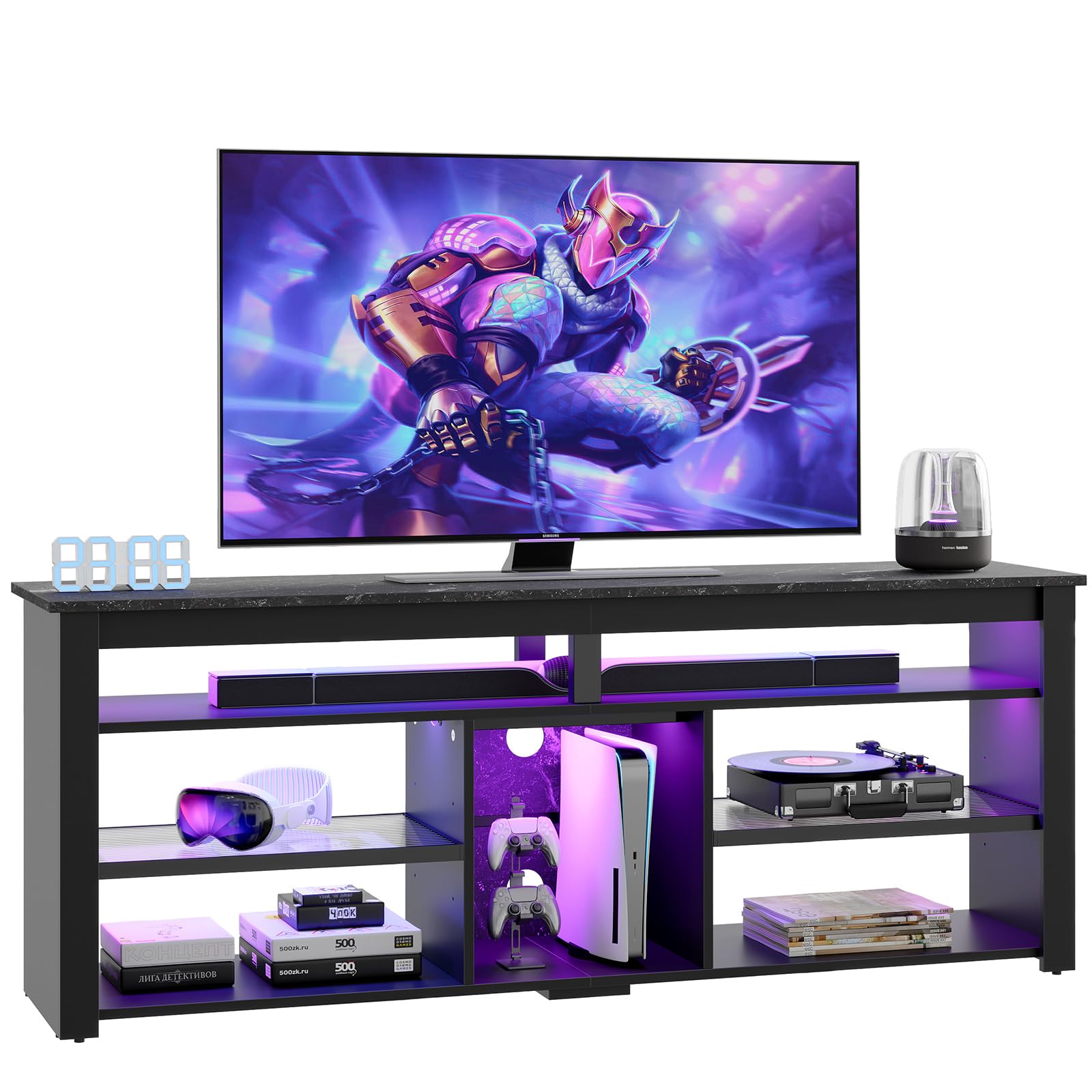 TV Stand for 70 inch TV, Tall Entertainment Center,Living room