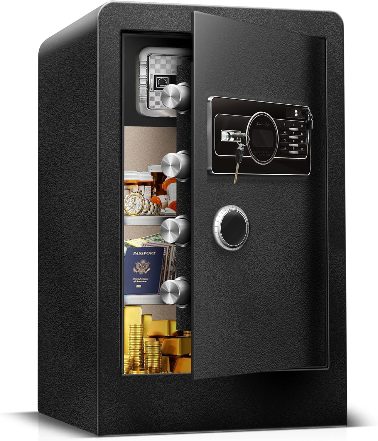 [True to Size] 9.4 Cub Extra Large Home Safe Box Fireproof Waterproof