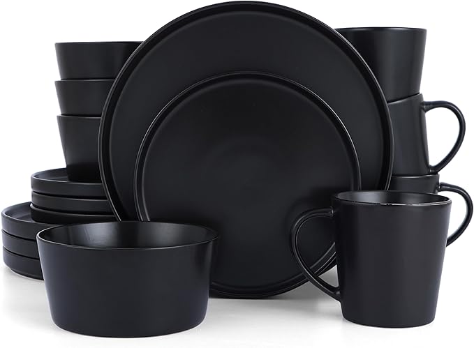 Dinnerware Sets, 16-Piece Stoneware Dinner Plates and Bowls