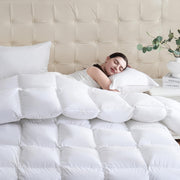 California King Goose Feather Down Fiber Comforter