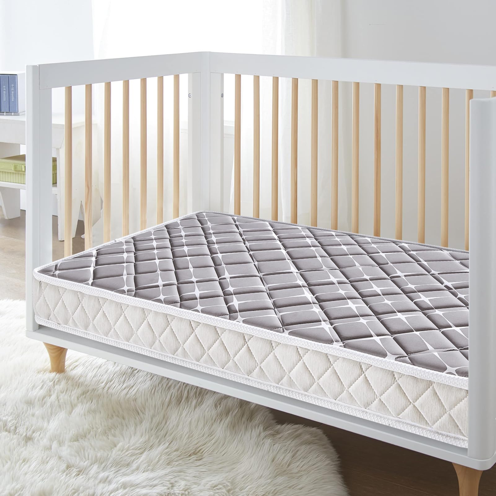 Dual-Sided Baby Crib Mattress and Toddler Mattress - 52" x 27.6" x 5" - Breathable