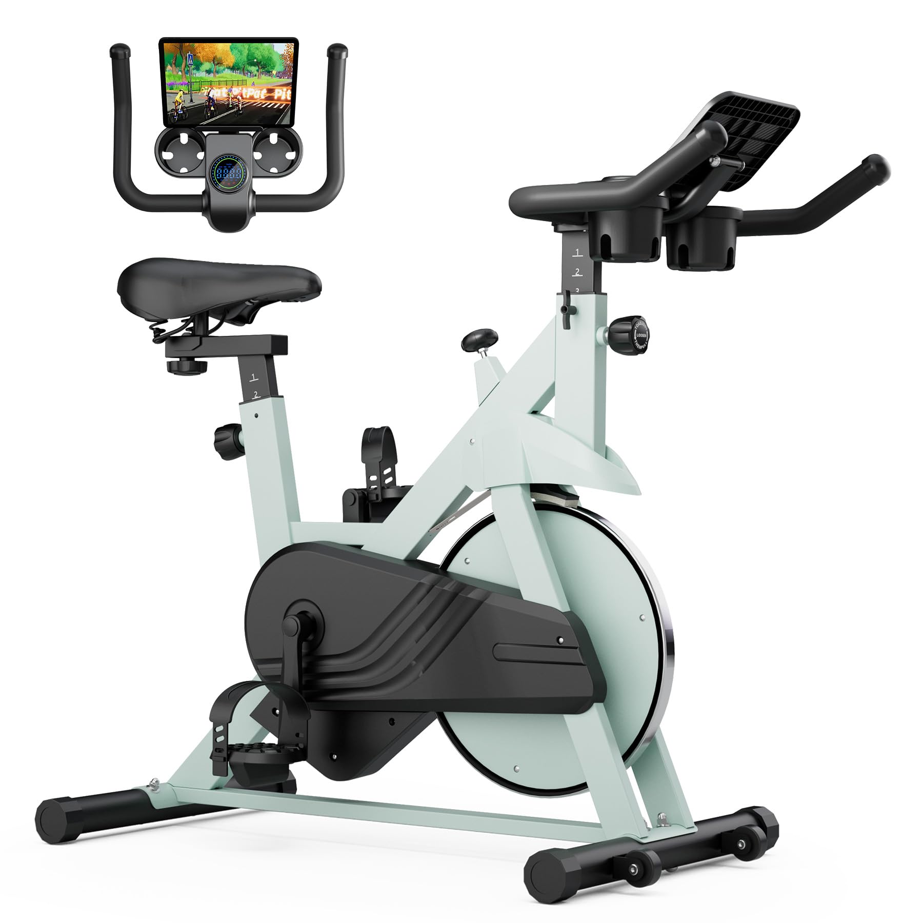 Exercise Bike, Stationary Bikes for Home Gym with 32-Level Magnetic Resistance