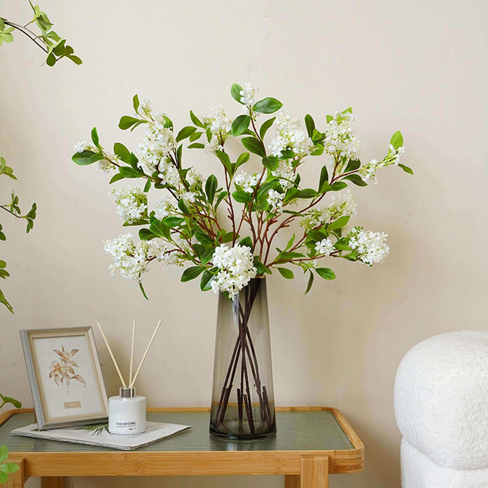 3 PCS 30.7inch Artificial Silk Flowers Branches Fake Forsythia Stems Real Touch Flowers