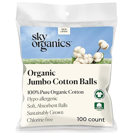 Jumbo Cotton Balls for Sensitive Skin