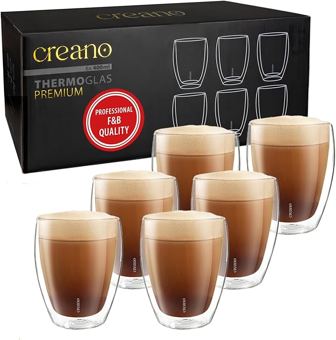 Double-Walled Drinking Glasses 12.5oz / 400 ml - Set of 6