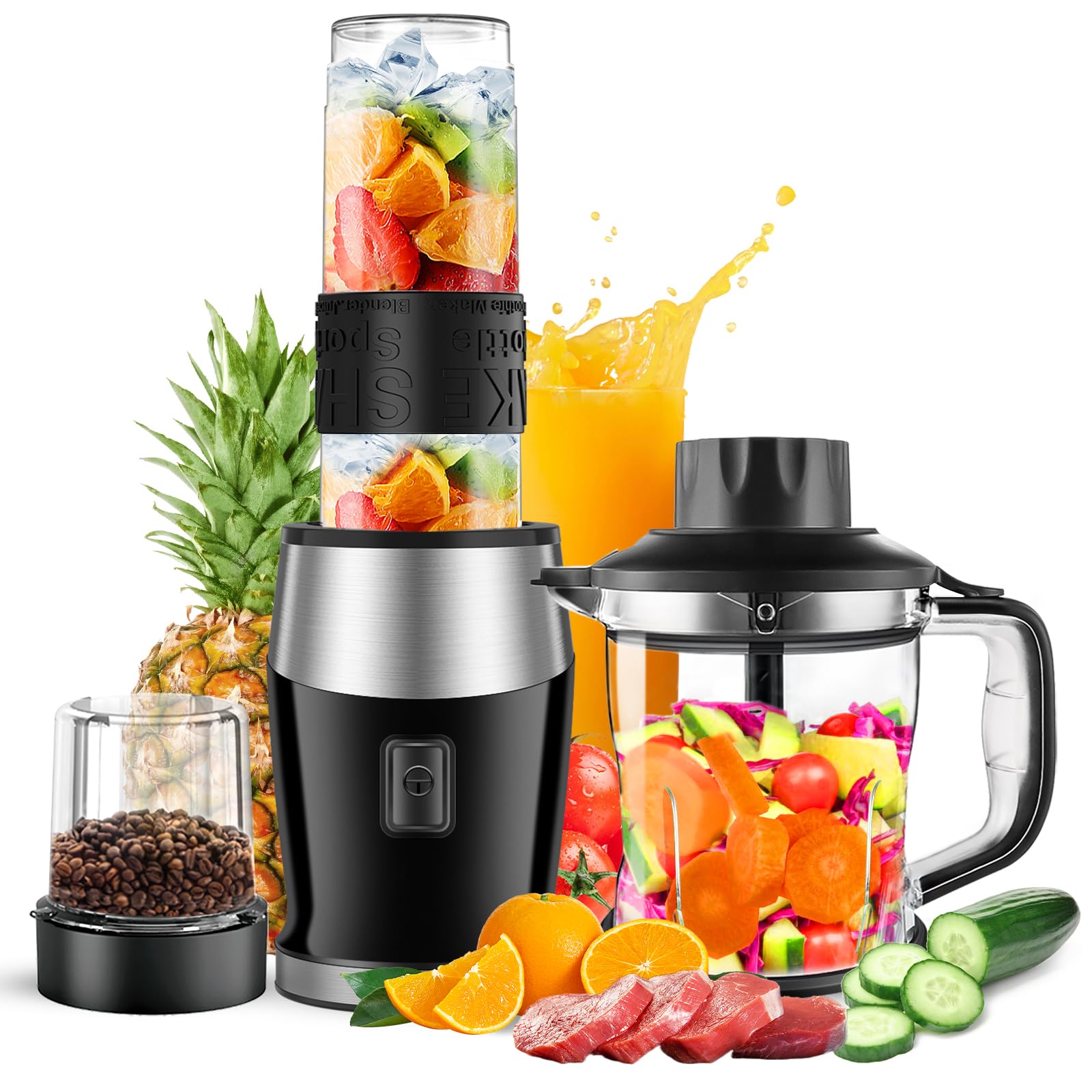 Blender and Food Processor Combo, Blender for Shakes and Smoothies