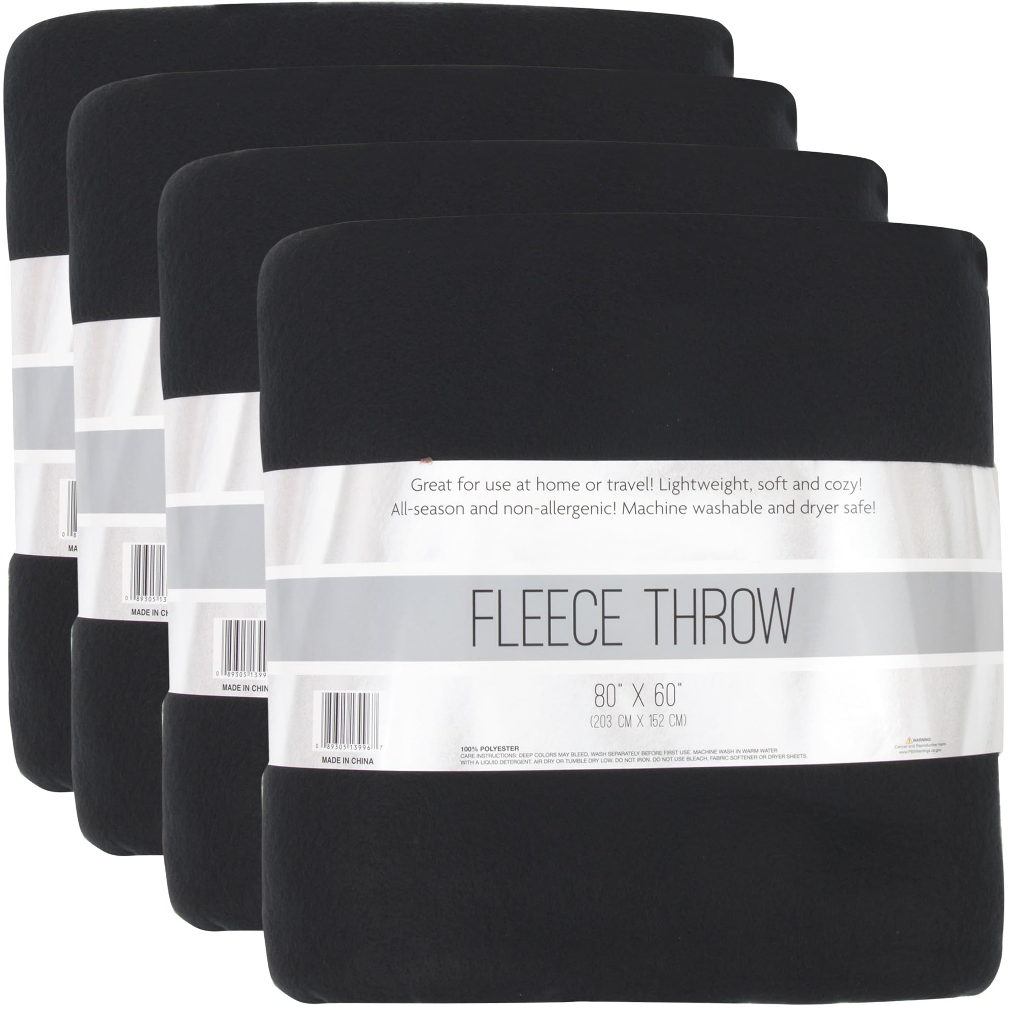 Twin Size Fleece Blankets in Bulk Microfiber Fleece Sherpa Blankets