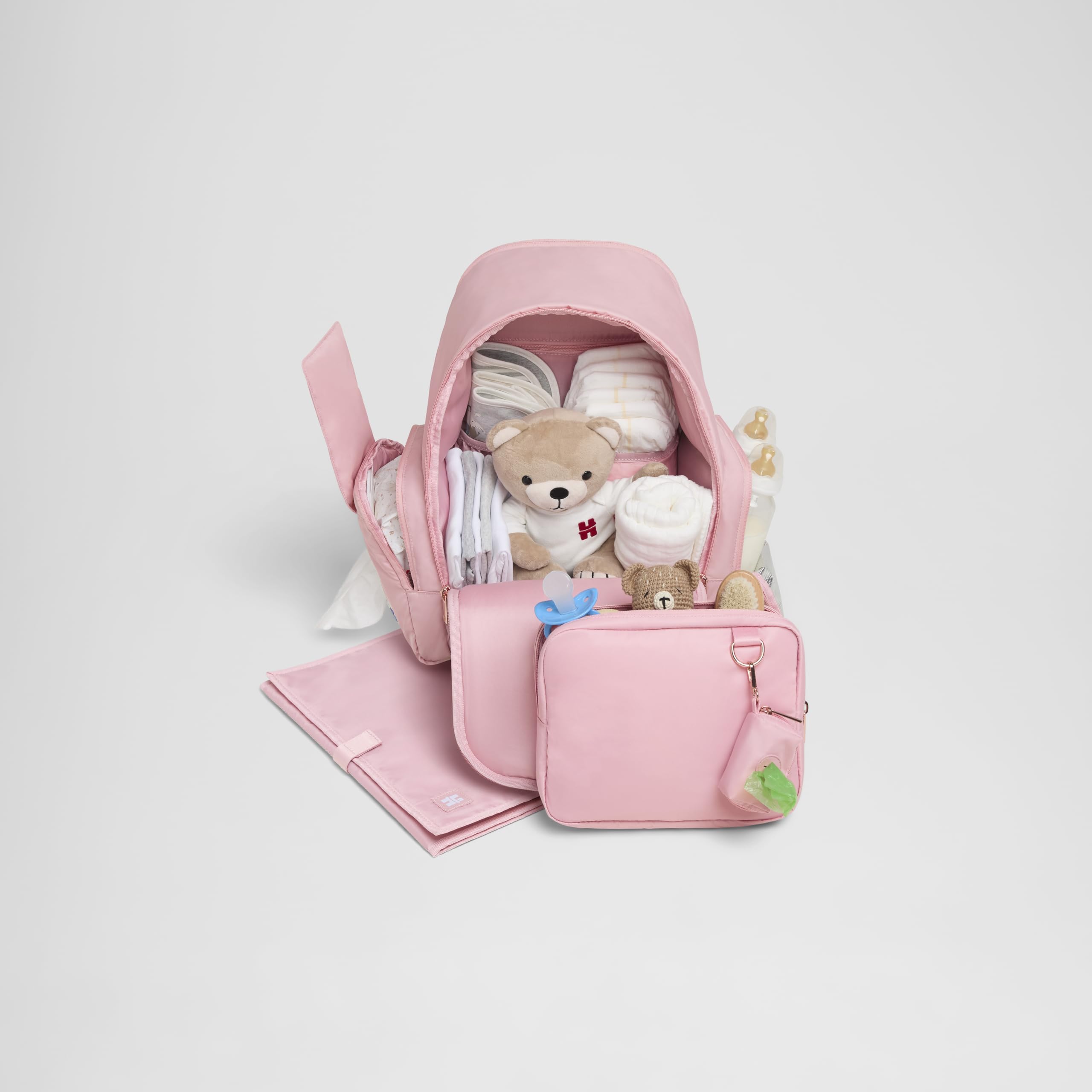 Hug Pack Diaper Backpack, Bridal Rose, O/S