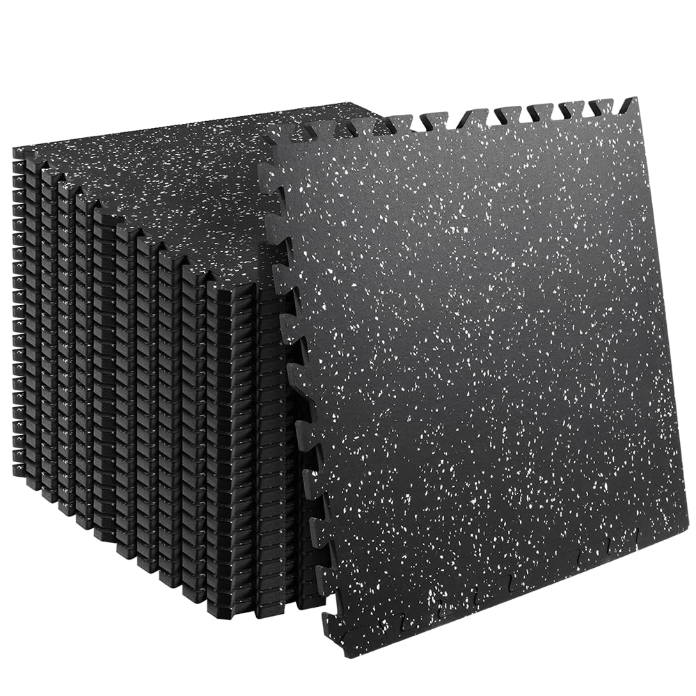 0.56in Thick 96 Sq Ft Gym Flooring for Home Gym