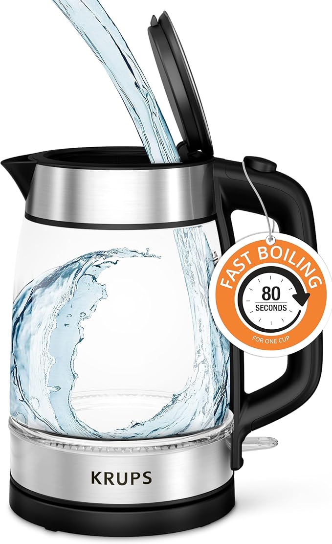 Smart Temp Electric Kettle: 1.7L Capacity, 5 Precise Temperature Settings, Digital Display