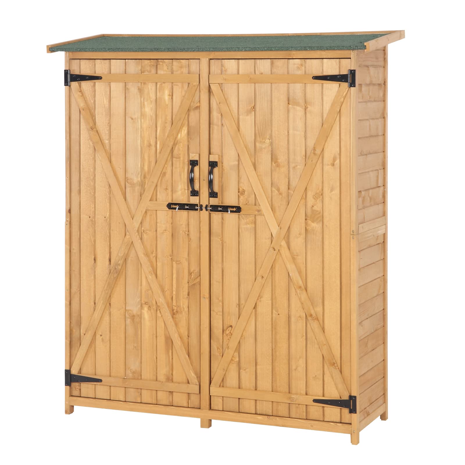 Upgraded Outdoor Wooden Storage Shed