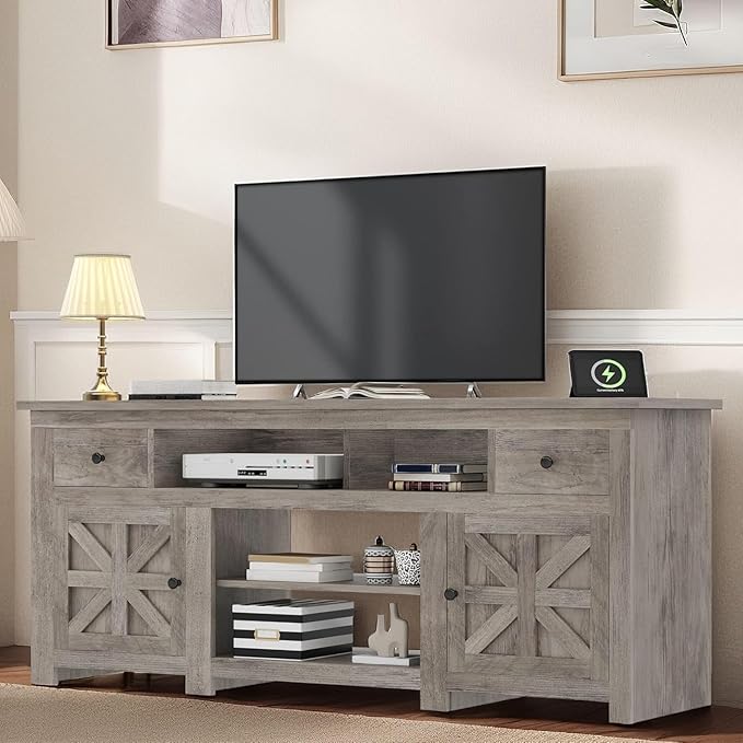 TV Stand for 75/80 Inch TV, Entertainment Center, TV Cabinet,living room