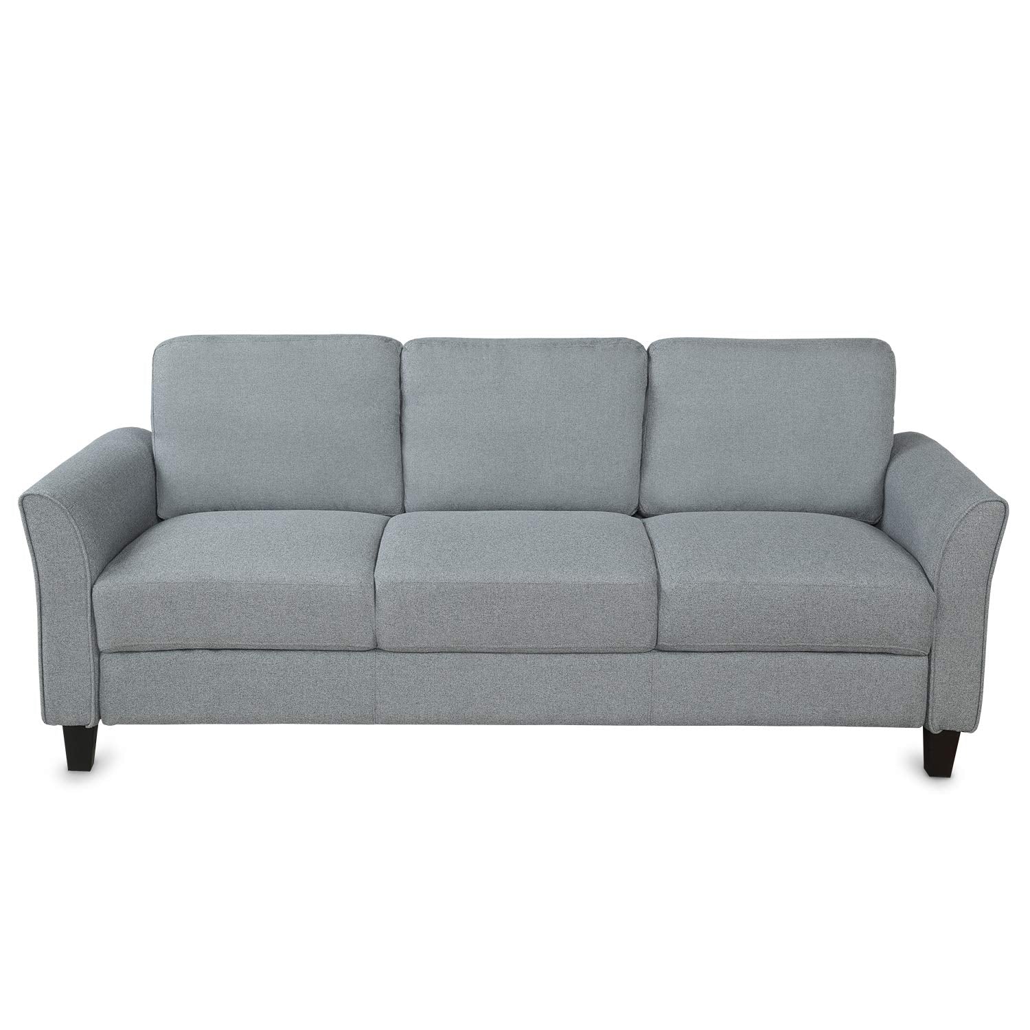 76" Modern Couch for Living Room, 3 Seater Sofa,Linen Upholstered Loveseat