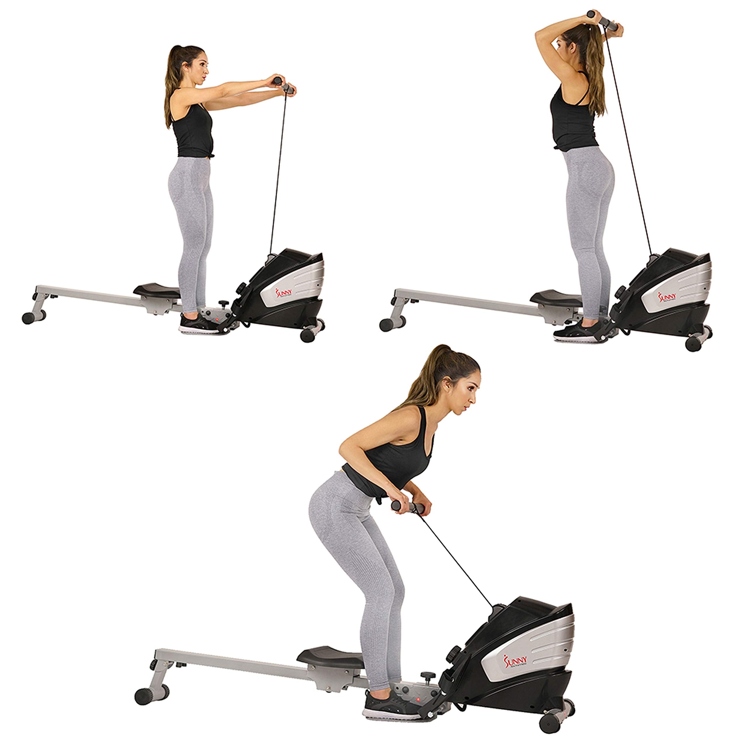Dual Function Magnetic Rowing Machine w/Digital Monitor