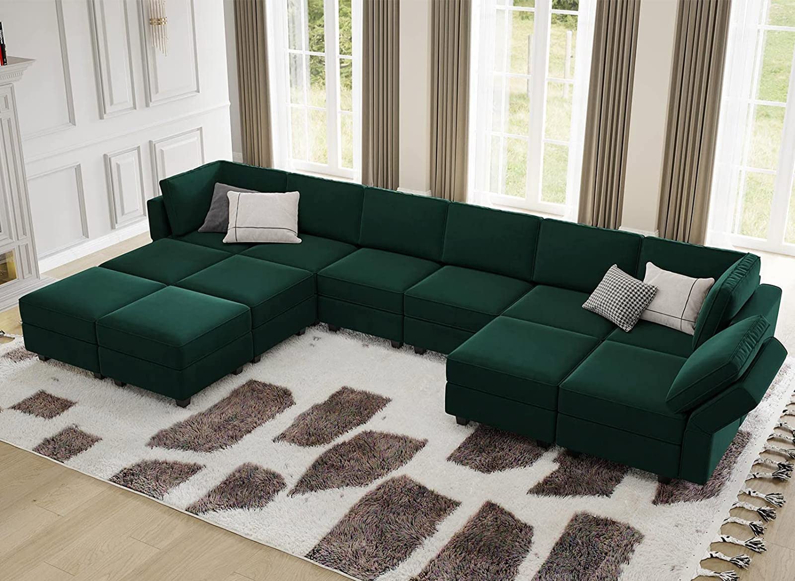 Oversized Modular Sectional Sofa U Shaped Sectional Couch