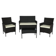 Outdoor Wicker Patio Furniture Sets 3 Pieces Patio Porch Chairs