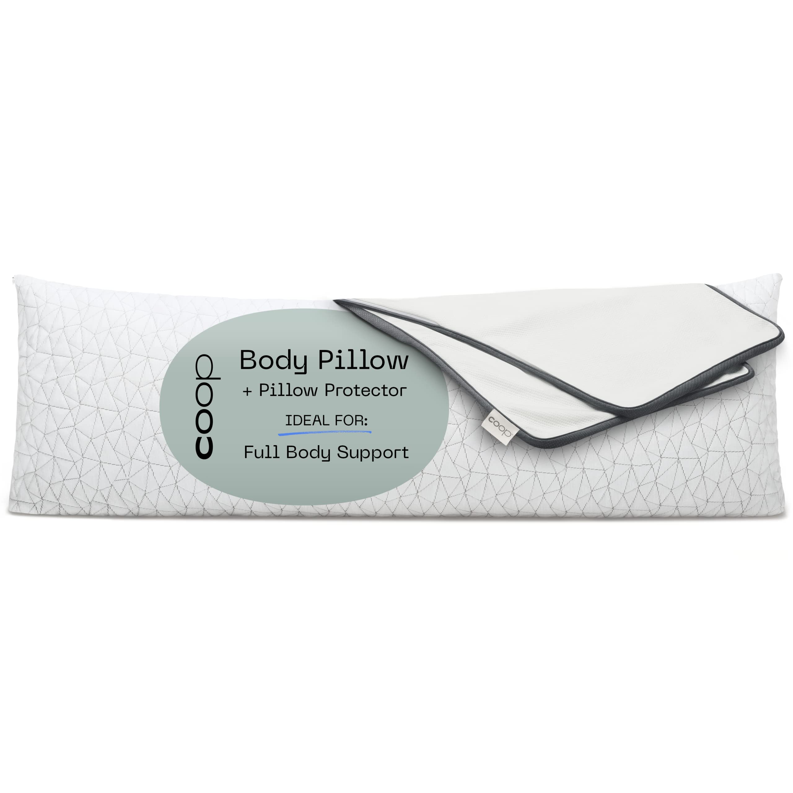 Goods Adjustable Full Body Pillow (20x54) & Ultra-Tech Body Pillow