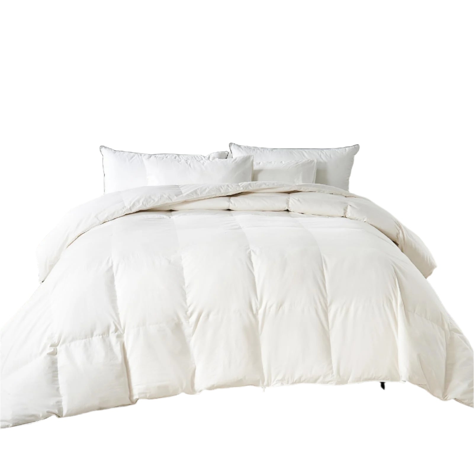 100% Organic Cotton Feather & Down Fibers Comforter Queen Size