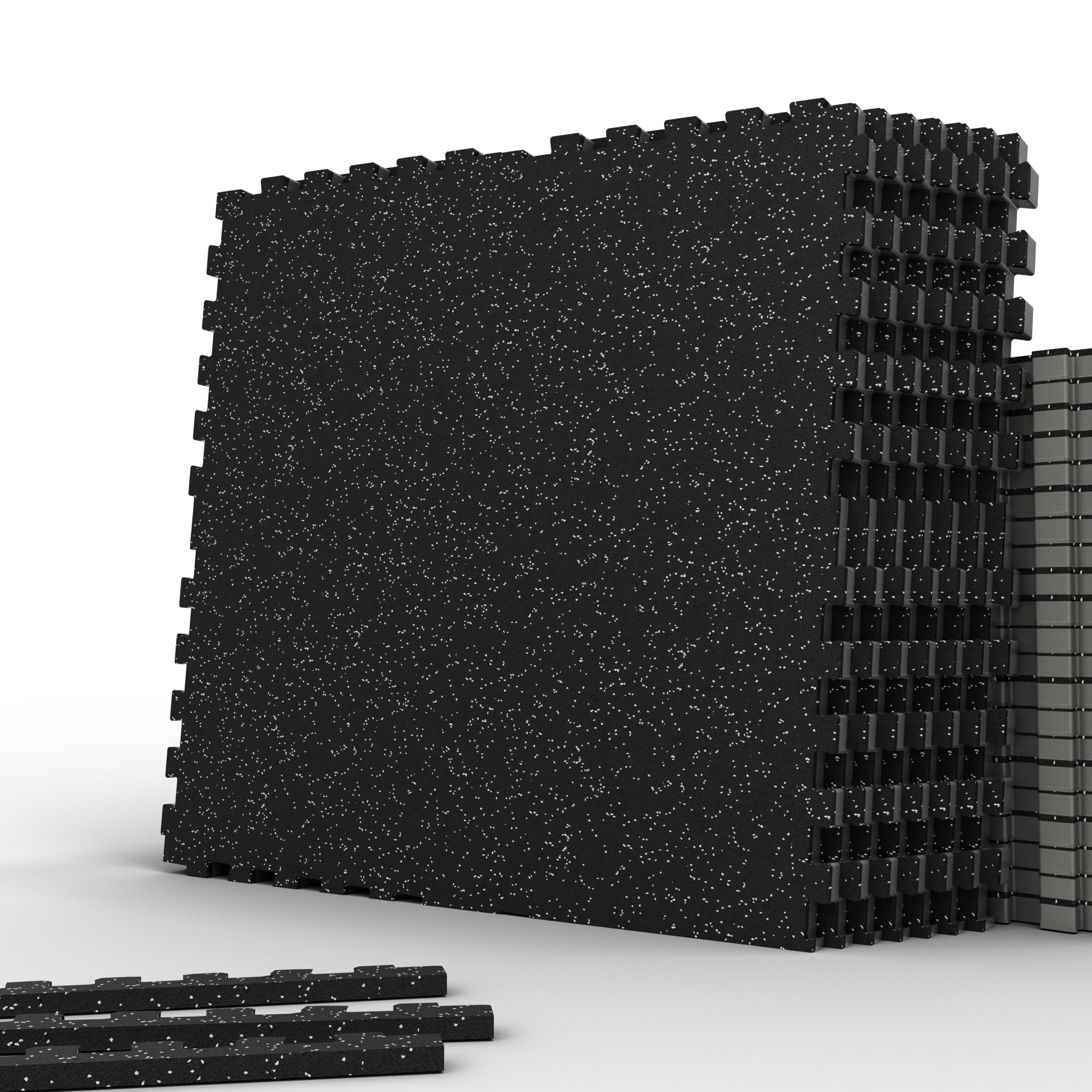 .56 Inch 12 Pcs 48 Sq Ft Gym Flooring for Home Gym, Exercise Equipment Mats