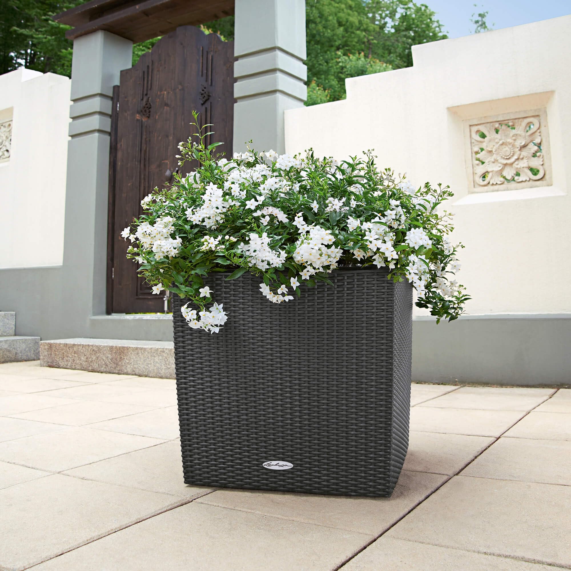 15392 Cube Cottage 50 Self-Watering Planter for Indoor and Outdoor Use, 20" x 20" x 20"