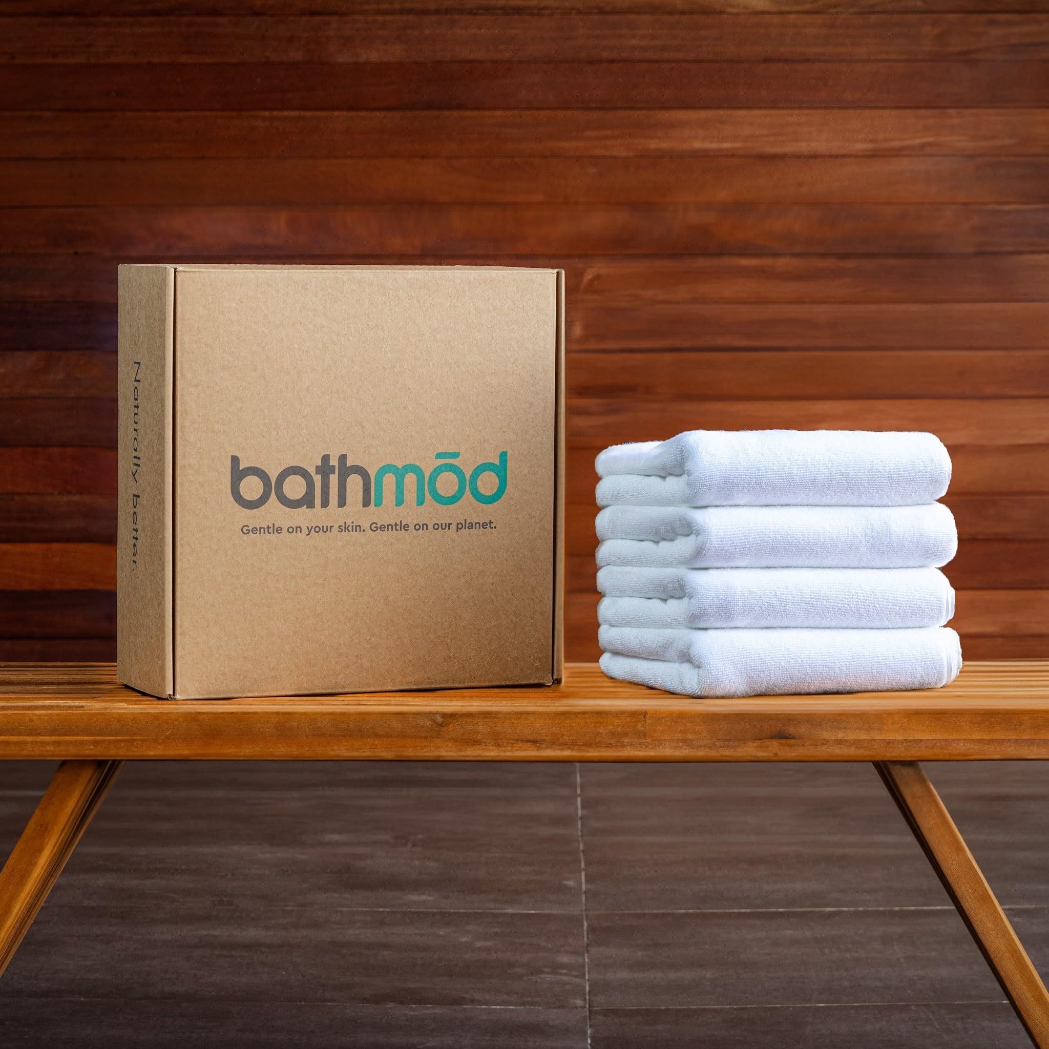 Organic Cotton Bath Mats - 4 Pack, Ultra Plush