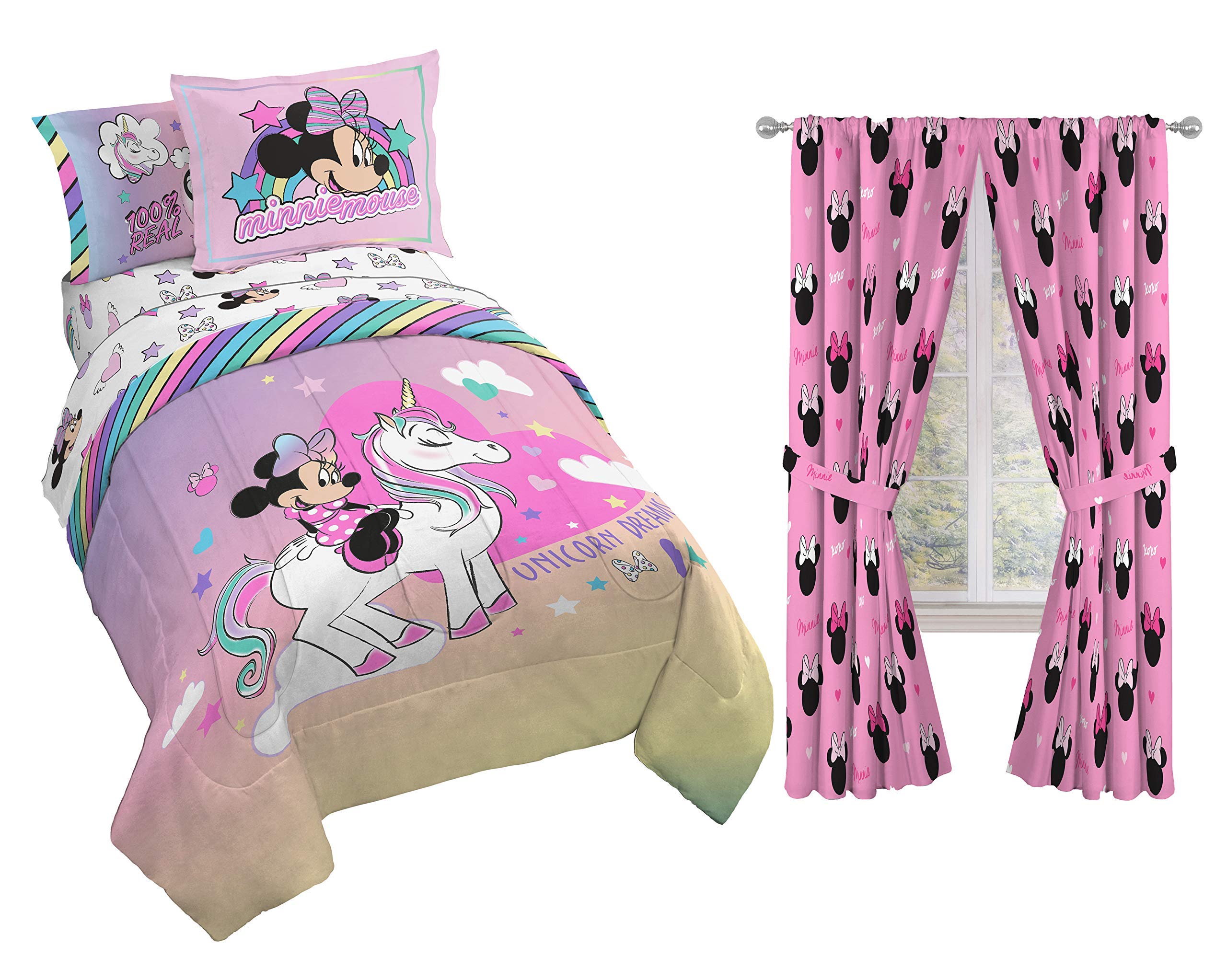 Minnie Mouse Unicorn Dreams 11-Piece Full Bedding Bundle- Includes Bed Set