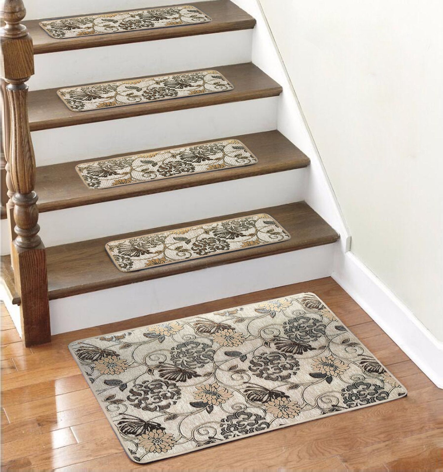 Stair Treads Carpet Non Slip Stair Rugs/Runner with Non Skid Rubber